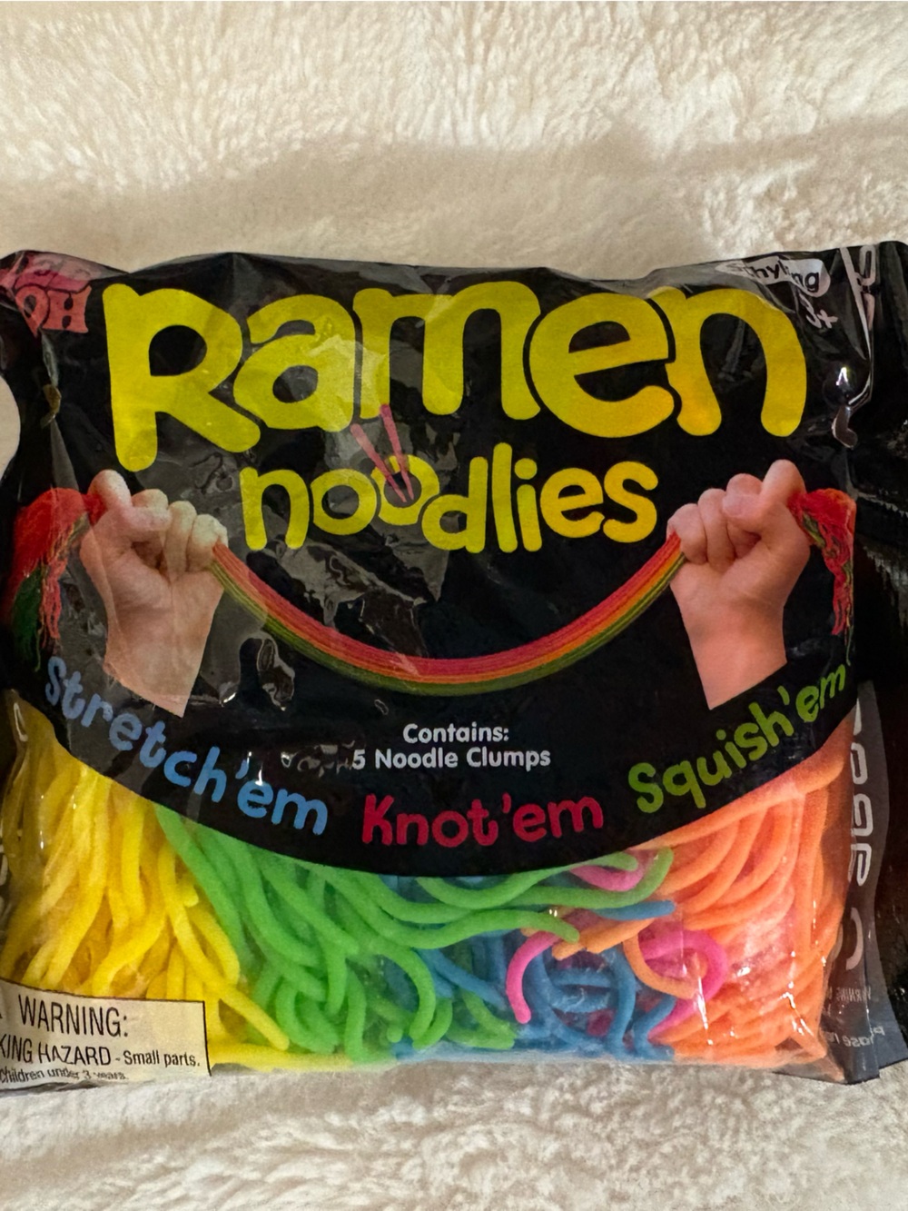 NeeDoh Ramen Noodles Stretchy Toy Pack